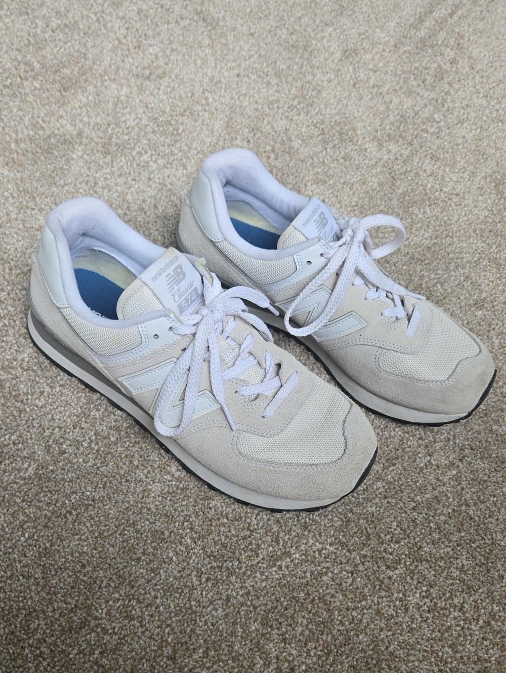 New Balance 574 Nimbus Cloud Gray White Men's 9 Women's 10.5